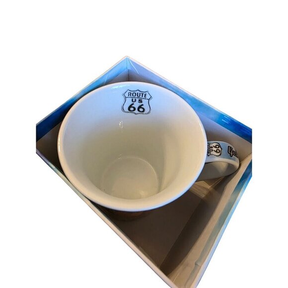 Route 66 Mug Get Your Kicks Cadillac Ranch Motorcycle Car Retro Design Coffee Te - Picture 16 of 16